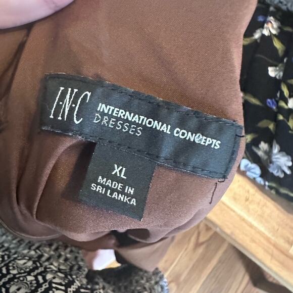 I.N.C. International Concepts Brown Bow-Back Shift Dress | Chic & Elegant - Picture 5 of 9